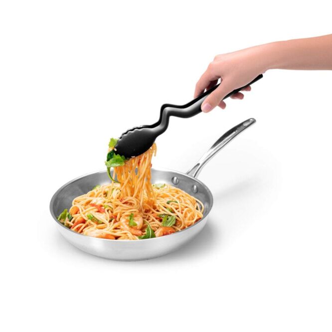 Dreamfarm Clongs Lite Click-Lock Sit Up Tongs - Black
