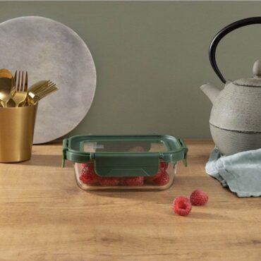 Iris Glass Lunch Box with Glass Lid 370ml