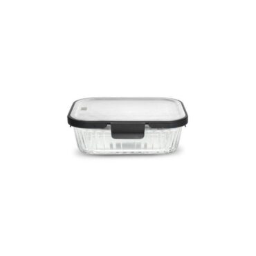 Iris Glass Lunch Box with Steel Lid 370ml