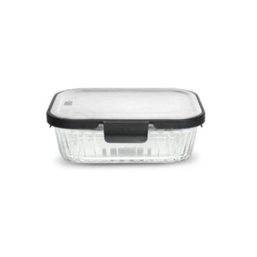 Iris Glass Lunch Box with Steel Lid 1000ml
