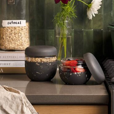 W&P Seal Tight Glass Bowl 710ml - Terrazzo Charcoal