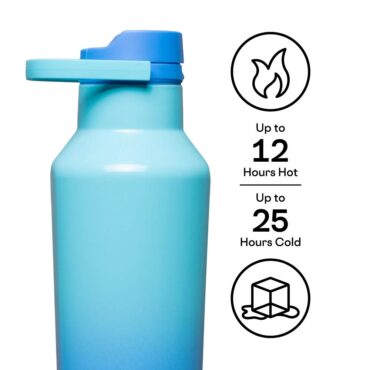 Corkcicle Insulated Sport Canteen 600ml - Boom Box Blue