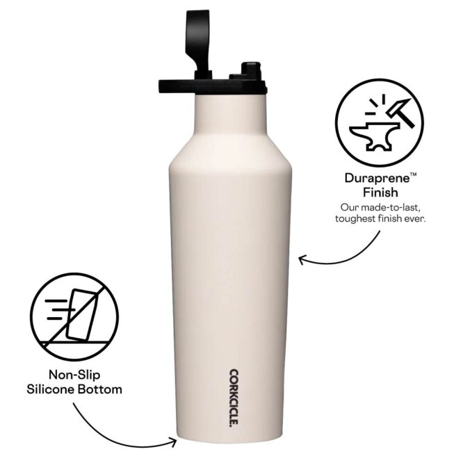Corkcicle Insulated Sport Canteen 600ml - Latte