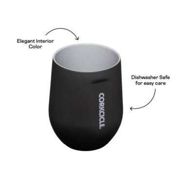 Corkcicle Stemless Cup 355ml - Ceramic Slate/Gray