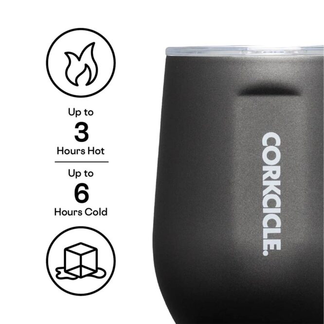 Corkcicle Stemless Cup 355ml - Ceramic Slate/Gray