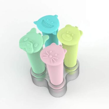 Melii Silicone Push Pops with Tray - 4 Pcs