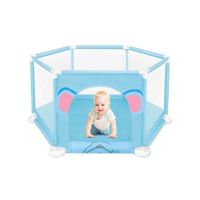Hug Happy Child Safety Fence with 50 Balls - Blue