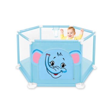 Hug Happy Child Safety Fence with 50 Balls - Blue