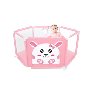 Hug Happy Child Safety Fence with 50 Balls - Pink