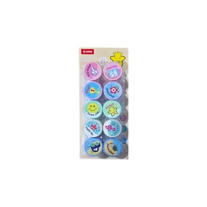 Ten Seals Series Kids Stamps - 10 Pcs