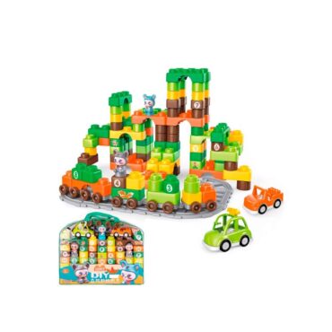 DIY Puzzle Forest Animal Building Blocks 100 Blocks