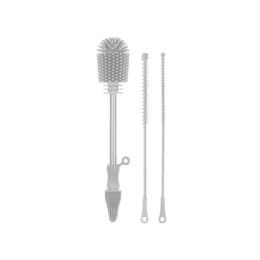 Haakaa Silicone Cleaning Brush Kit - Suva Grey