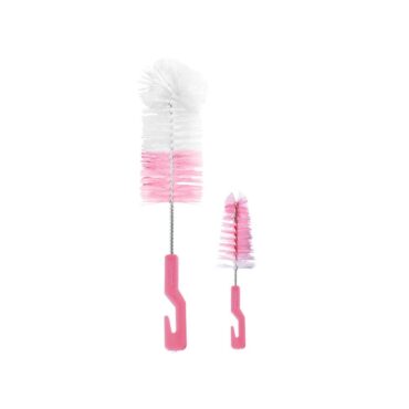 Optimal Bottle & Nipple Brush Set - Pink