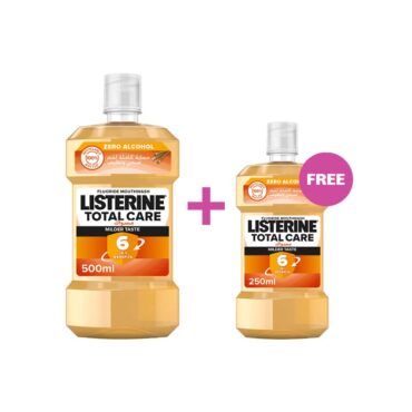 Listerine Miswak Antiseptic Mouthwash 500ml + 250ml FREE