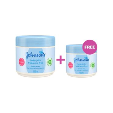 Johnson's Baby Jelly, Fragrance Free 250g + 100g FREE
