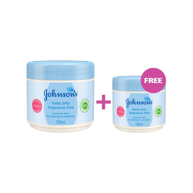 Johnson's Baby Jelly, Fragrance Free 250g + 100g FREE