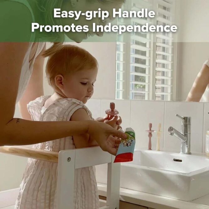 Haakaa 360° Silicone Toothbrush - Blush