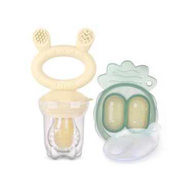 Haakaa Freeze-N-Feed Mini Combo, Food Feeder & Tray - Oat