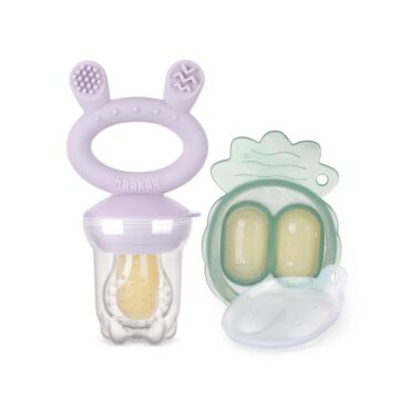 Haakaa Freeze-N-Feed Mini Combo, Food Feeder & Tray - Lavender