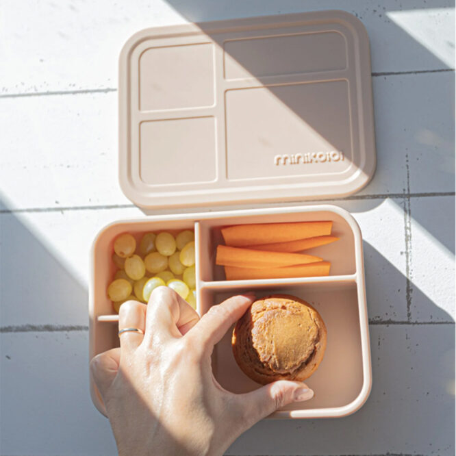 Minikoioi Bento Lunch Box - Bubble Beige