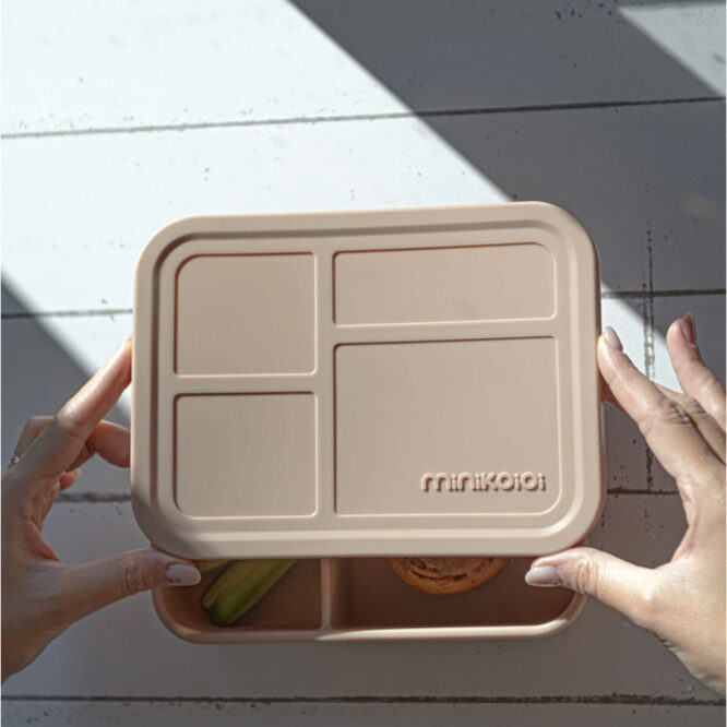 Minikoioi Bento Lunch Box - Bubble Beige