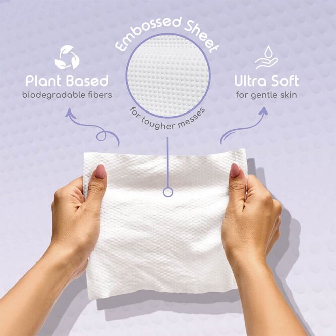 Pureborn Pure Moisture Wipes with Organic Calendula Lotion - 60 Wipes