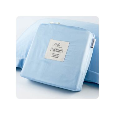Bella Casa Luxury Bedding Set (Bamboo) Light Blue
