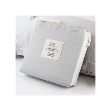 Bella Casa Luxury Bedding Set (Bamboo) Light Gray
