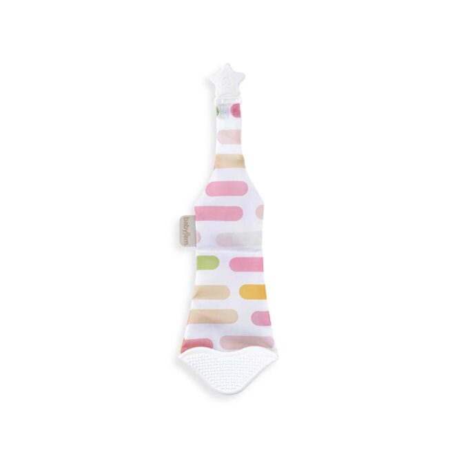 Babyjem Teether Scarf & Tie - Pastel Stripes