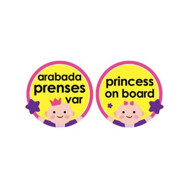 Babyjem Car Window Safety Signs - Princess On Board