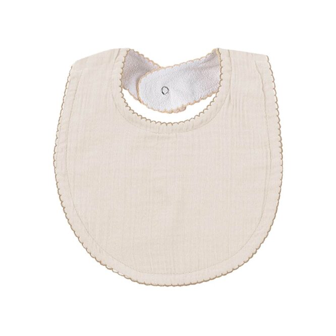 Babyjem Muslin Apron Bib (0m+) Ecru