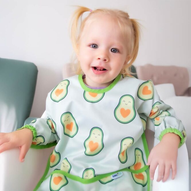 Babyjem BLW Sleeve Apron Bib (6-24m) Avocado