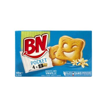 BN Pocket Vanilla Milk Biscuits 150g - 4 Packs