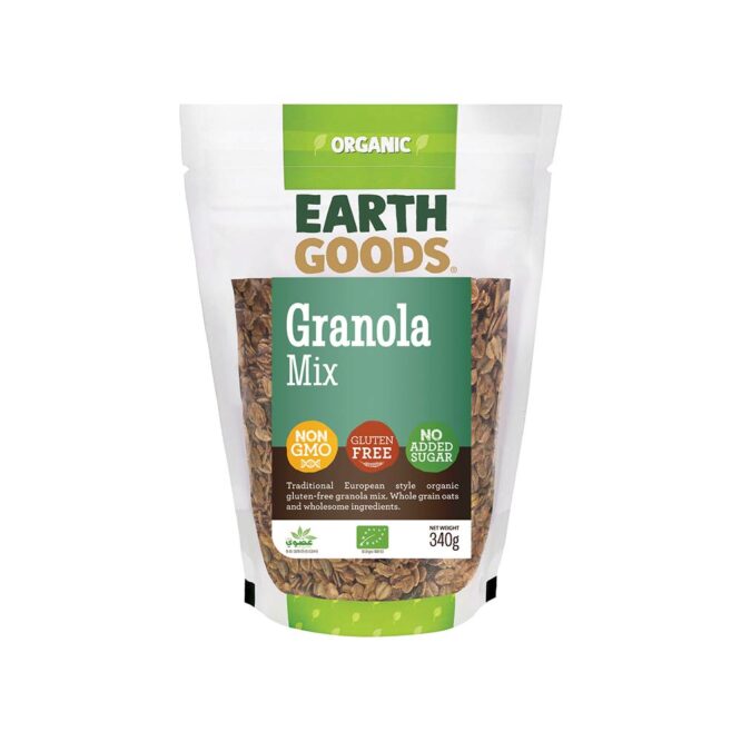 Earth Goods Organic Gluten Free Granola Mix 340g
