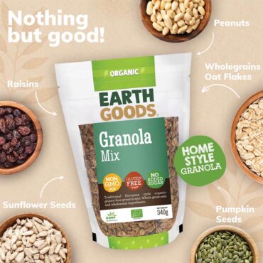 Earth Goods Organic Gluten Free Granola Mix 340g