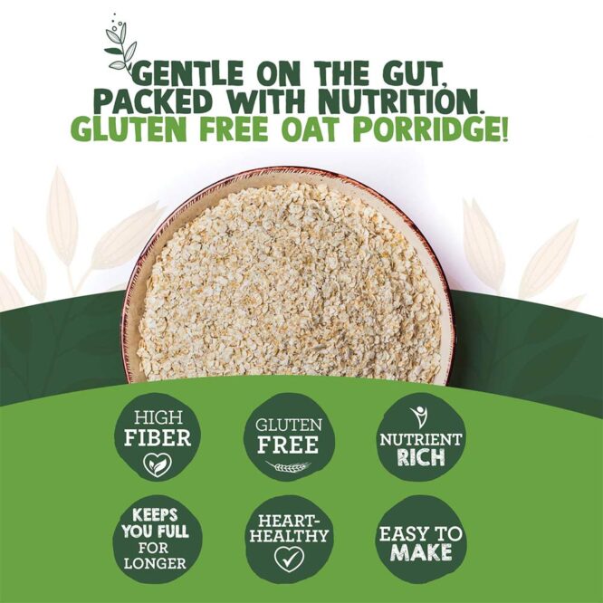 Earth Goods Organic Gluten Free Oat Porridge 900g