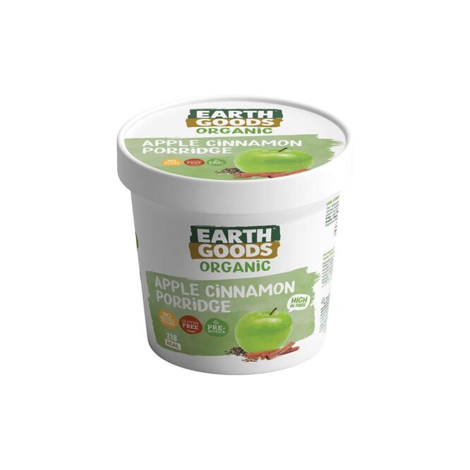 Earth Goods Organic Gluten Free Apple Cinnamon Porridge 60g