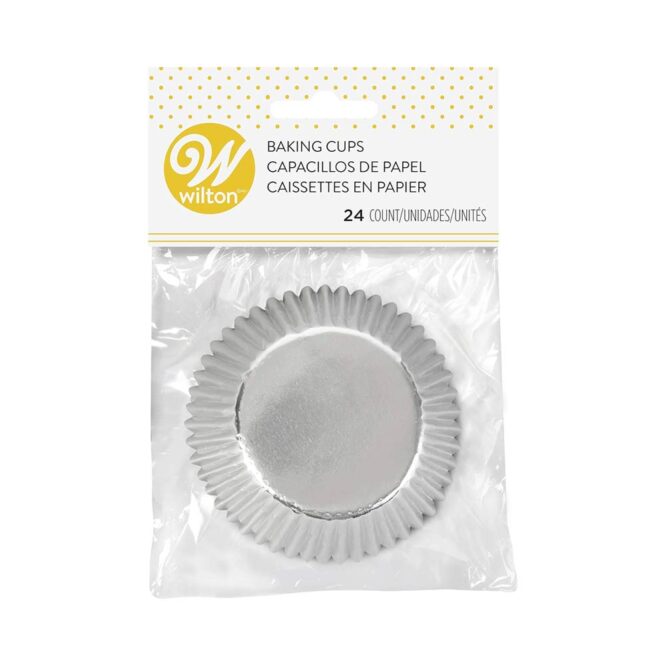 Wilton Silver Foil Standard Baking Cups - 24 Pcs
