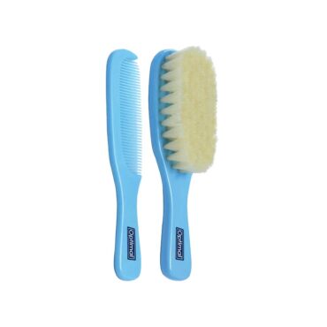 Optimal Hair Brush & Comb Set - Blue