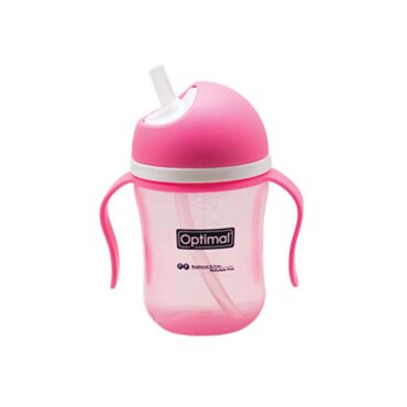 Optimal Non-Spill Training Cup with Handle (12m+) 220ml - Pink