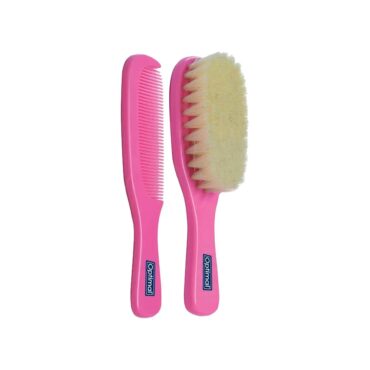 Optimal Hair Brush & Comb Set - Pink