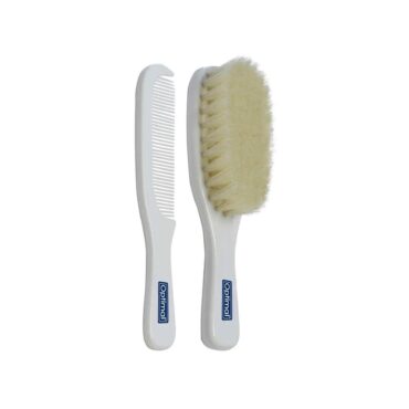 Optimal Hair Brush & Comb Set - White