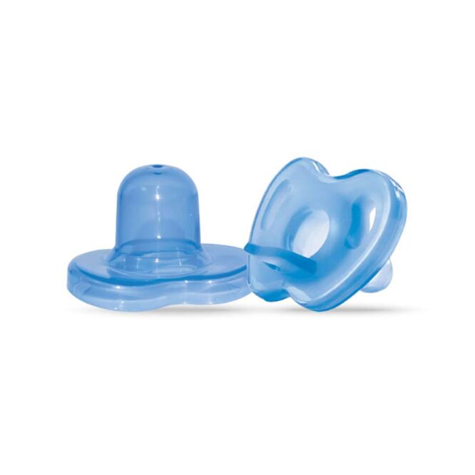 Optimal Round Nipple Silicone Pacifier (0m+) Blue