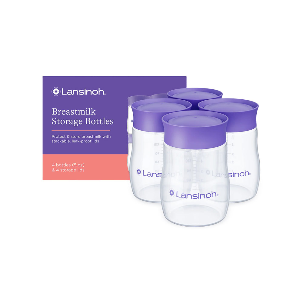 Lansinoh Breastmilk Storage Bottles 160ml - 4 Bottles