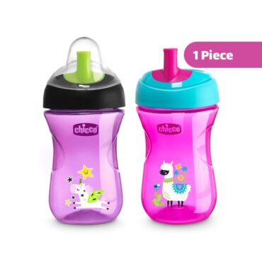 Chicco 2-In-1 Advanced Cup (12m+) 266ml - Girl | Mix Color 1 Piece