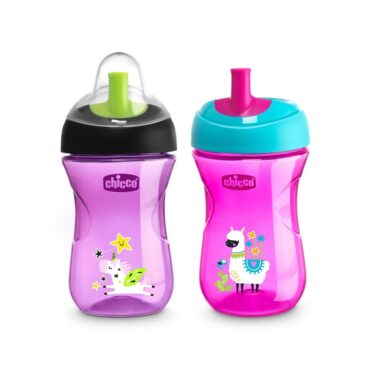 Chicco 2-In-1 Advanced Cup (12m+) 266ml - Girl | Mix Color 1 Piece