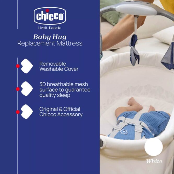 Chicco 4-In-1 Mattress for Baby Hug - White