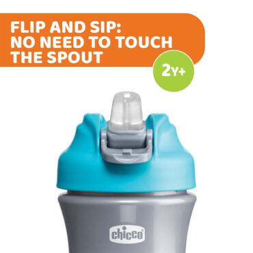 Chicco Pop-Up Cup (2Yrs+) 350ml - Blue