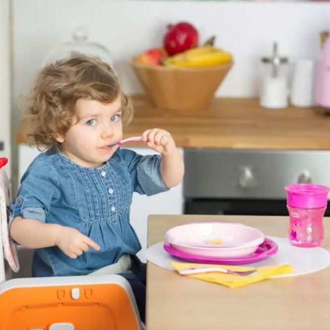 Chicco Metal Cutlery (18m+) Girl