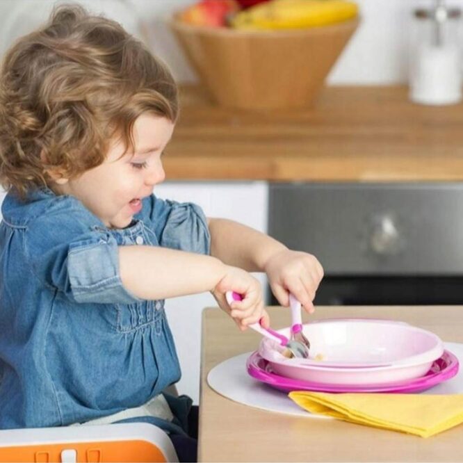 Chicco Metal Cutlery (18m+) Girl